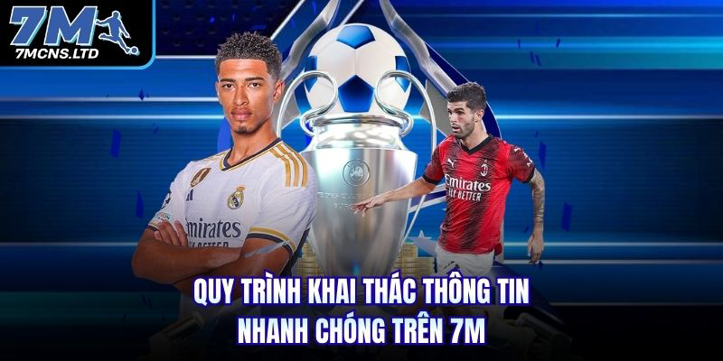 Quy trình khai thác thông tin nhanh chóng trên 7M